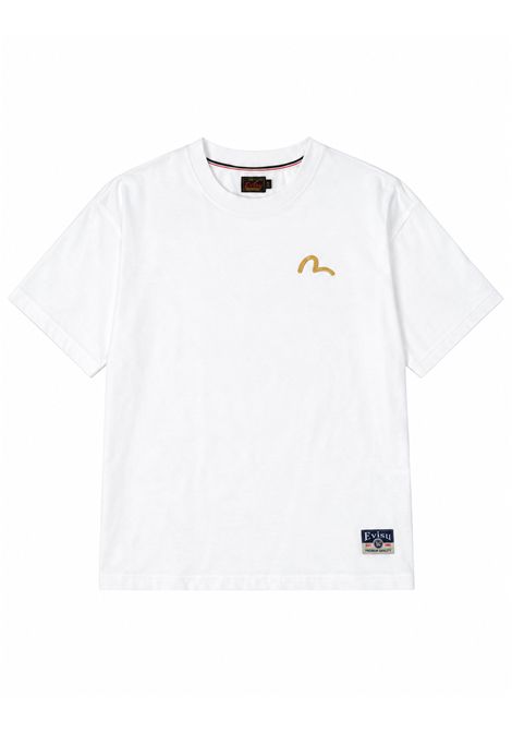 T-shirt con ricamo EVISU | 2EAHTM5TS1183OFF WHITE